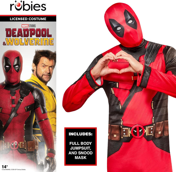 Rubie's Official Marvel Deadpool Costume, Adult Superhero Fancy Dress