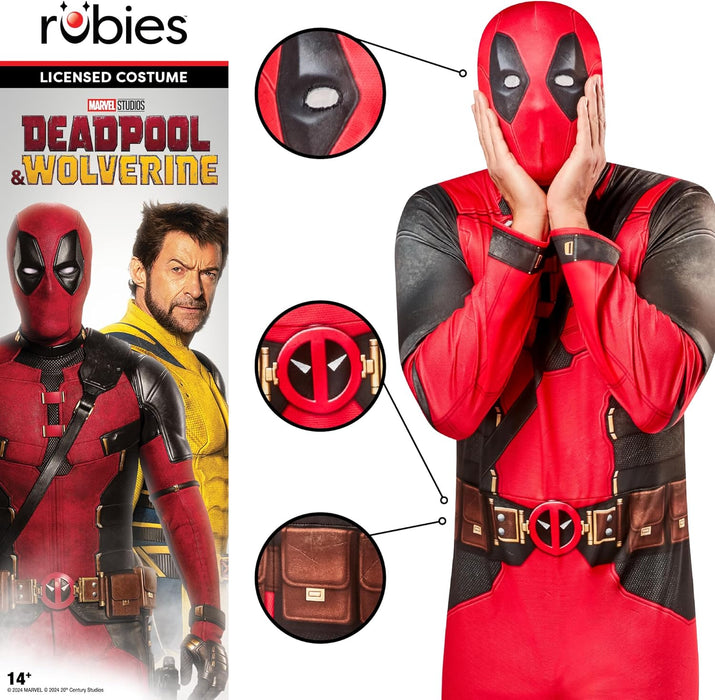 Rubie's Official Marvel Deadpool Costume, Adult Superhero Fancy Dress
