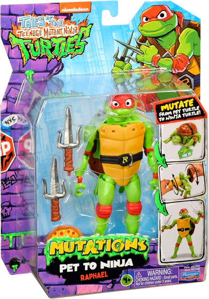 Teenage Mutant Ninja Turtles 83364CO Tales Pet to Ninja Figure-Raphael. Ideal Present for TMNT Fans Everywhere, Multicolour