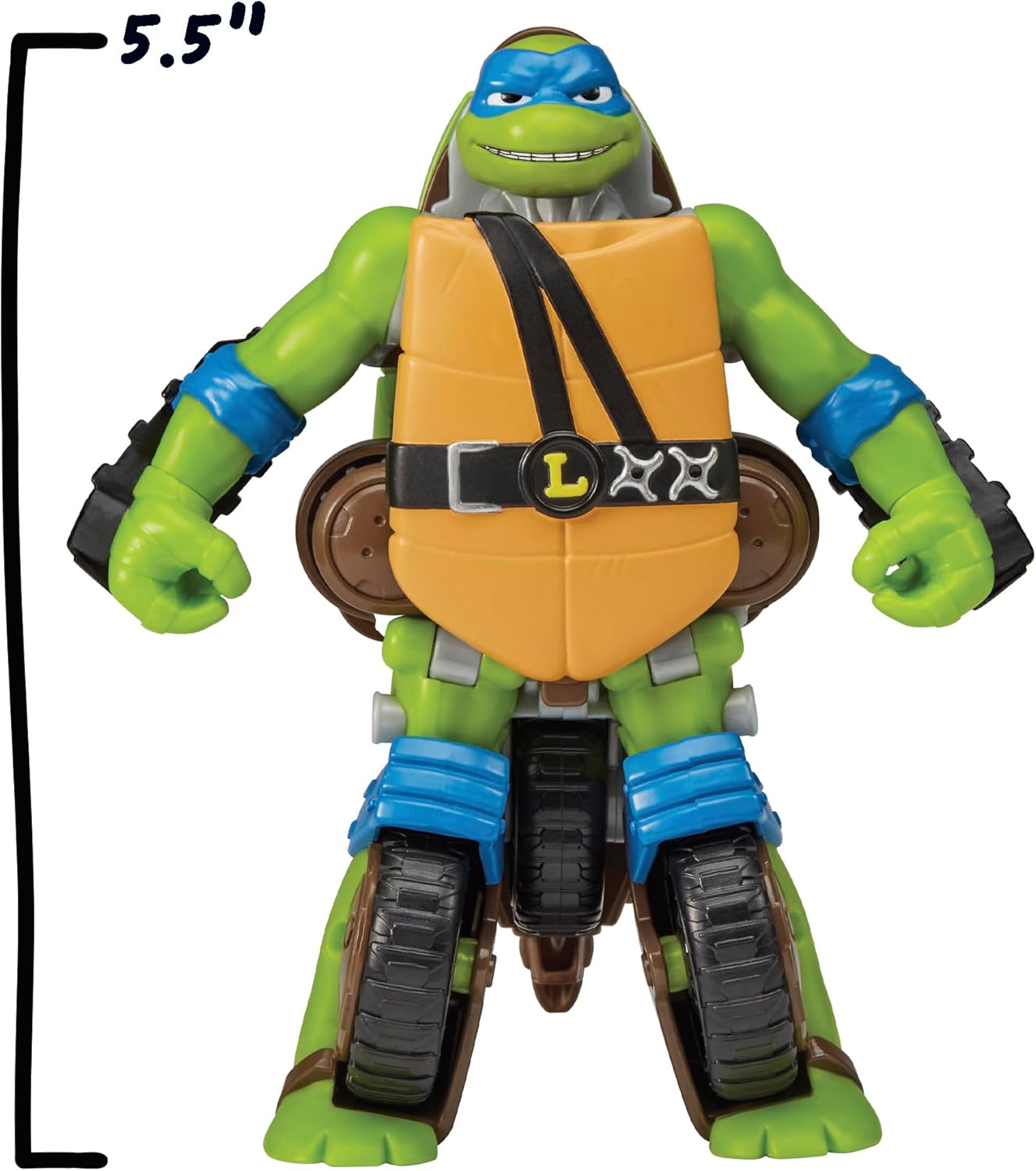 Teenage Mutant Ninja Turtles: Mutations Twist N Mutate Leonardo to 3-Wheel Sling Shot Vehicle by Playmates Toys