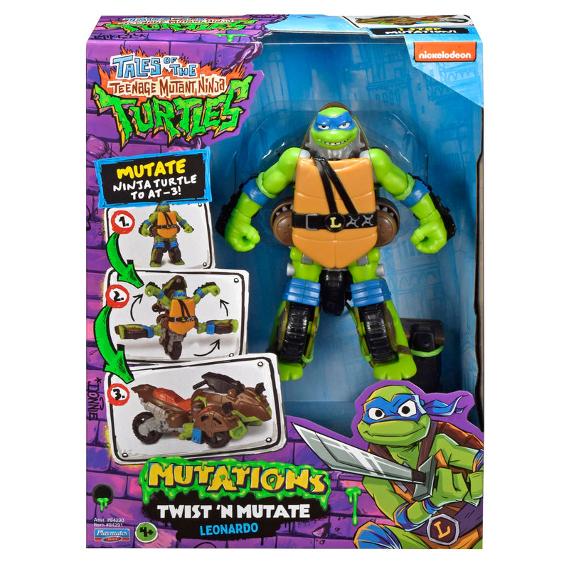 Teenage Mutant Ninja Turtles: Mutations Twist N Mutate Leonardo to 3-Wheel Sling Shot Vehicle by Playmates Toys