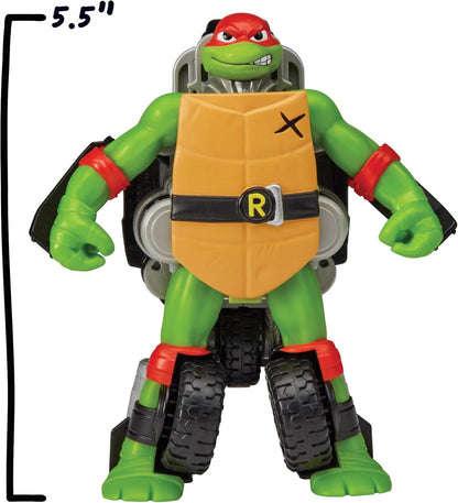Teenage Mutant Ninja 84292CO Tales Turtles Twist N Mutate Raphael. Transforms from Action Figure to Stealth Vehicle, Multicolour