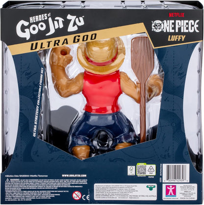 Heroes of Goo Jit Zu One Piece Luffy Stretchy 7 inch Collectible Action Figure, with Accessories