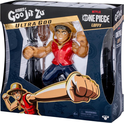 Heroes of Goo Jit Zu One Piece Luffy Stretchy 7 inch Collectible Action Figure, with Accessories