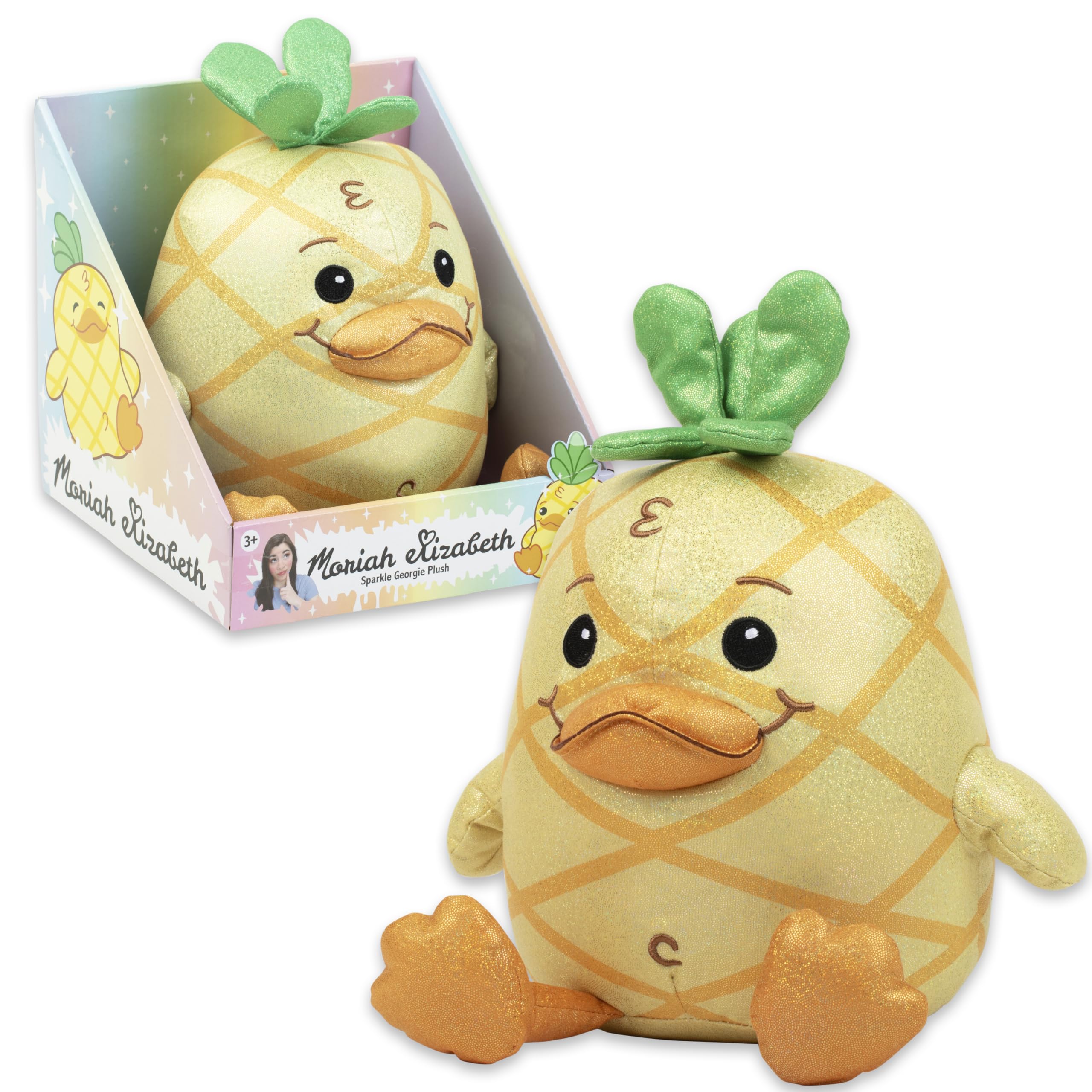 Moriah Elizabeth Large Sparkle Georgie Plush; YouTube Craft Channel, Large Plush, Merch