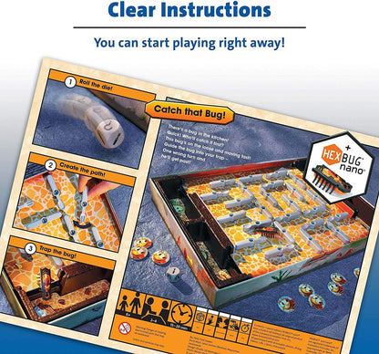 Ravensburger Hexbug Nano Bugs in The Kitchen Board Game for Kids Age 6 Years and Up-2 to 4 Players - 2024 Edition