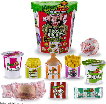 Terror Fried 08095 Bucket, When Fast Food Goes Bad, Gross collectables with Slime, Boys Aged 4-10, Multiple Compound Play, Multicolour