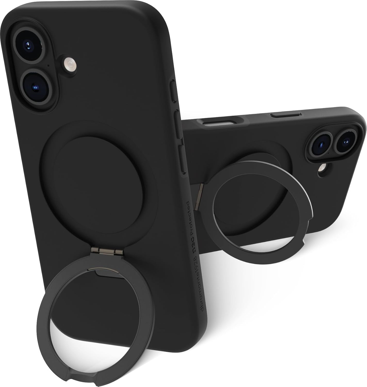 Dbramante Island Ultra D3O Kickstand Case, iPhone 16, Black