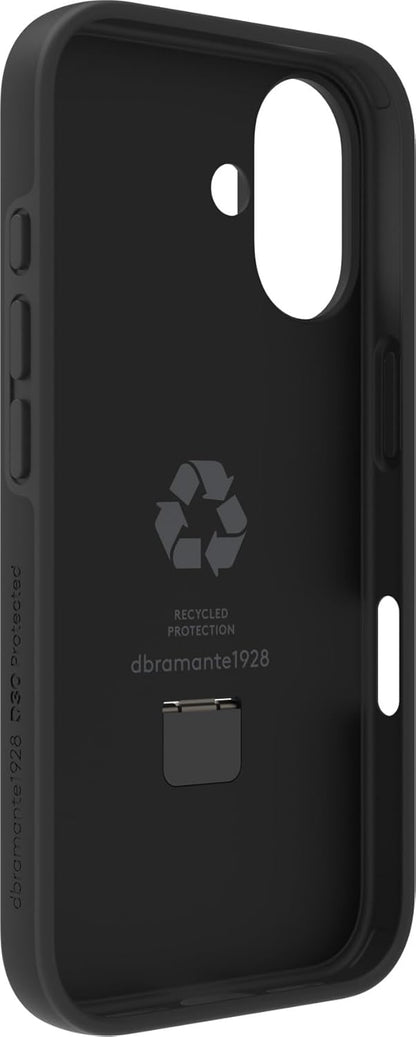 Dbramante Island Ultra D3O Kickstand Case, iPhone 16, Black