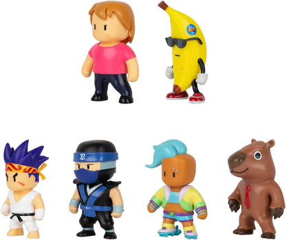 Stumble Guys 2" Collectable Figures 8-Pack Deluxe Box - Ms. Stumble, Banana Guy, Capybara, Sensei Firefist, Ninja Kai, Veloci T, x2 Hidden