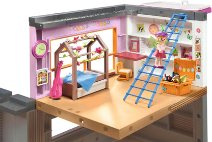 PLAYMOBIL myLife 71610 Habitación de los niños, Incluye una Figura, Hechos de más del 80% de Materiales reciclados y de Base biológica, Juguetes para niños y niñas a Partir de 4 años