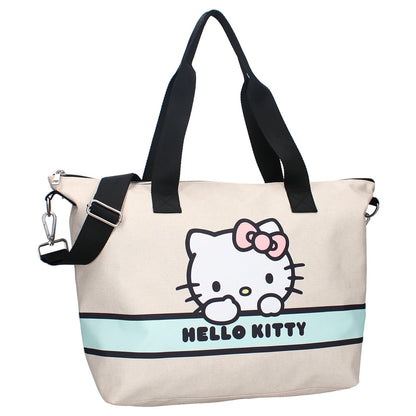 Hello Kitty Take Me To The Party Large Shopping Bag Dimensions 48 x 32 x 14 cm Pink Beige, beige