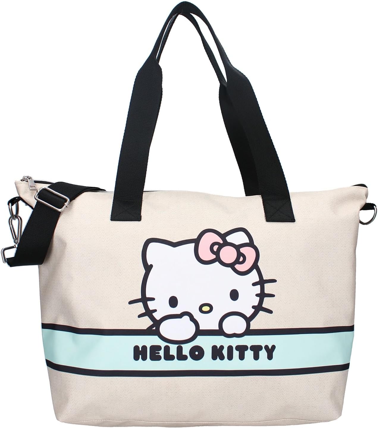 Hello Kitty Take Me To The Party Large Shopping Bag Dimensions 48 x 32 x 14 cm Pink Beige, beige
