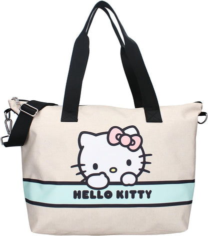 Hello Kitty Take Me To The Party Large Shopping Bag Dimensions 48 x 32 x 14 cm Pink Beige, beige