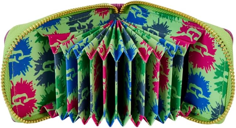 Loungefly Goosebumps Night of the Living Dummy Book Cover Accordion Zip Around Wallet, Multicolor, Standard, Accordion Wallet