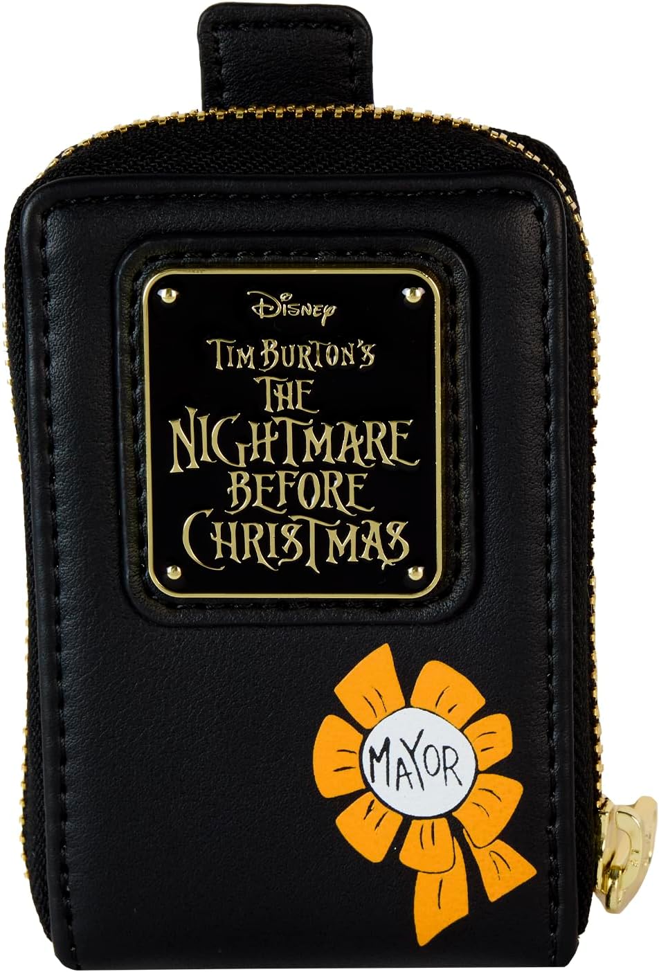 Loungefly Disney Nightmare Before Christmas Mayor Lenticular Accordion Zip Around Wallet, Multicolor, Accordion Wallet