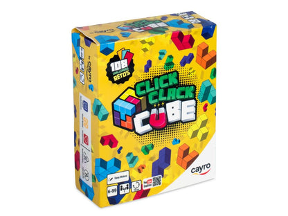 Cayro - Click Clack Cube - Place Pieces Correctly to Overcome Challenges - Skill Game - Structures - 1 Player