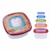 SET OF 5 FOOD CONTAINERS WITH LID