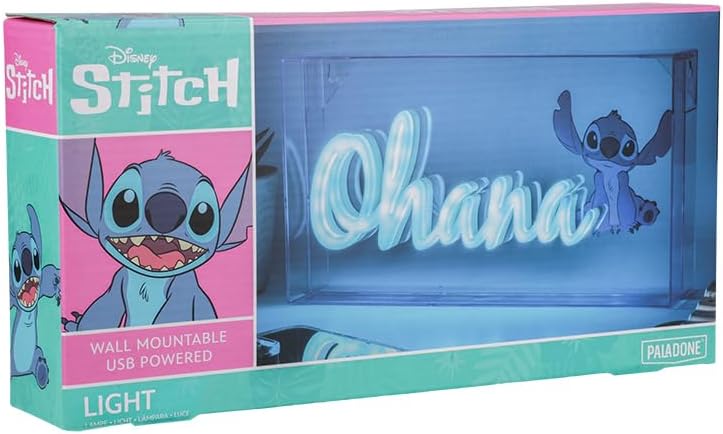 Paladone Luce al neon a LED Stitch Ohana