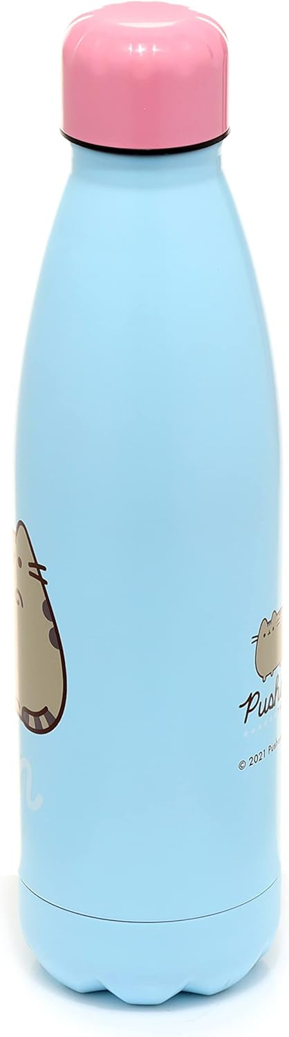 Puckator Pusheen Foodie 500ml Stainless Steel Insulated Bottle for Hot or Cold Drinks
