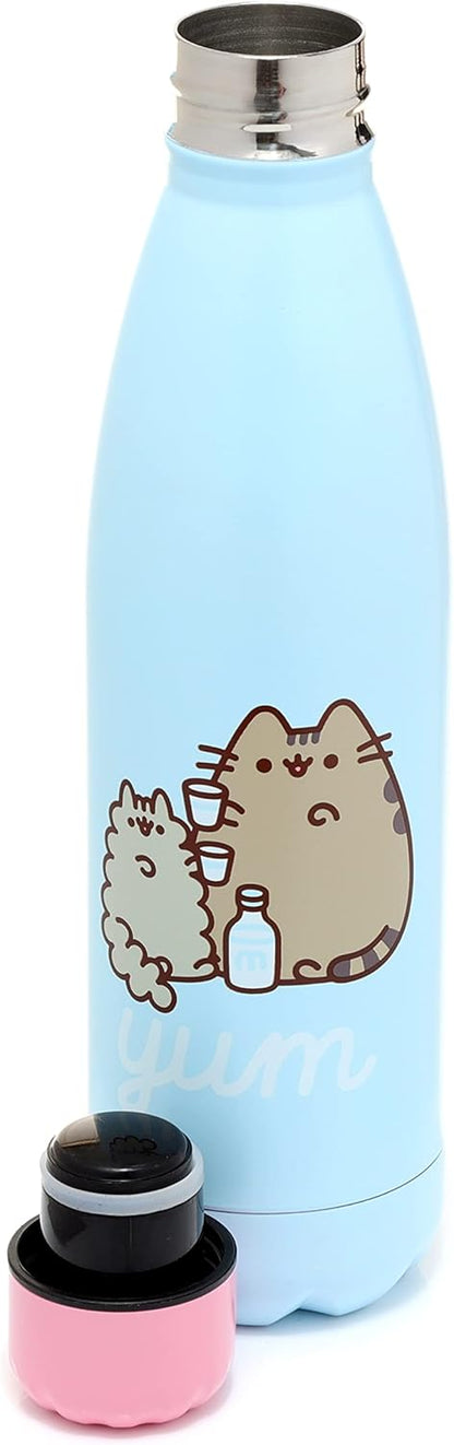 Puckator Pusheen Foodie 500ml Stainless Steel Insulated Bottle for Hot or Cold Drinks