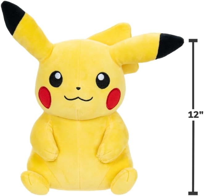Pokemon PKW3725 Pokémon Plush Pikachu 30cm, Mehrfarbig