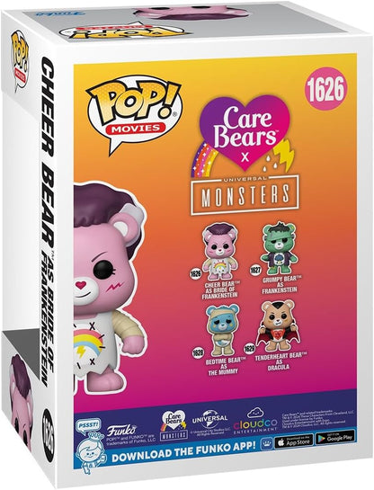 Funko POP Movies: Universal Monsters x Care Bears - Cheer Bear Bride of Frankenstein - Collectable Vinyl Figure - Gift Idea - Official Merchandise - for Kids & Adults - Horror Fans