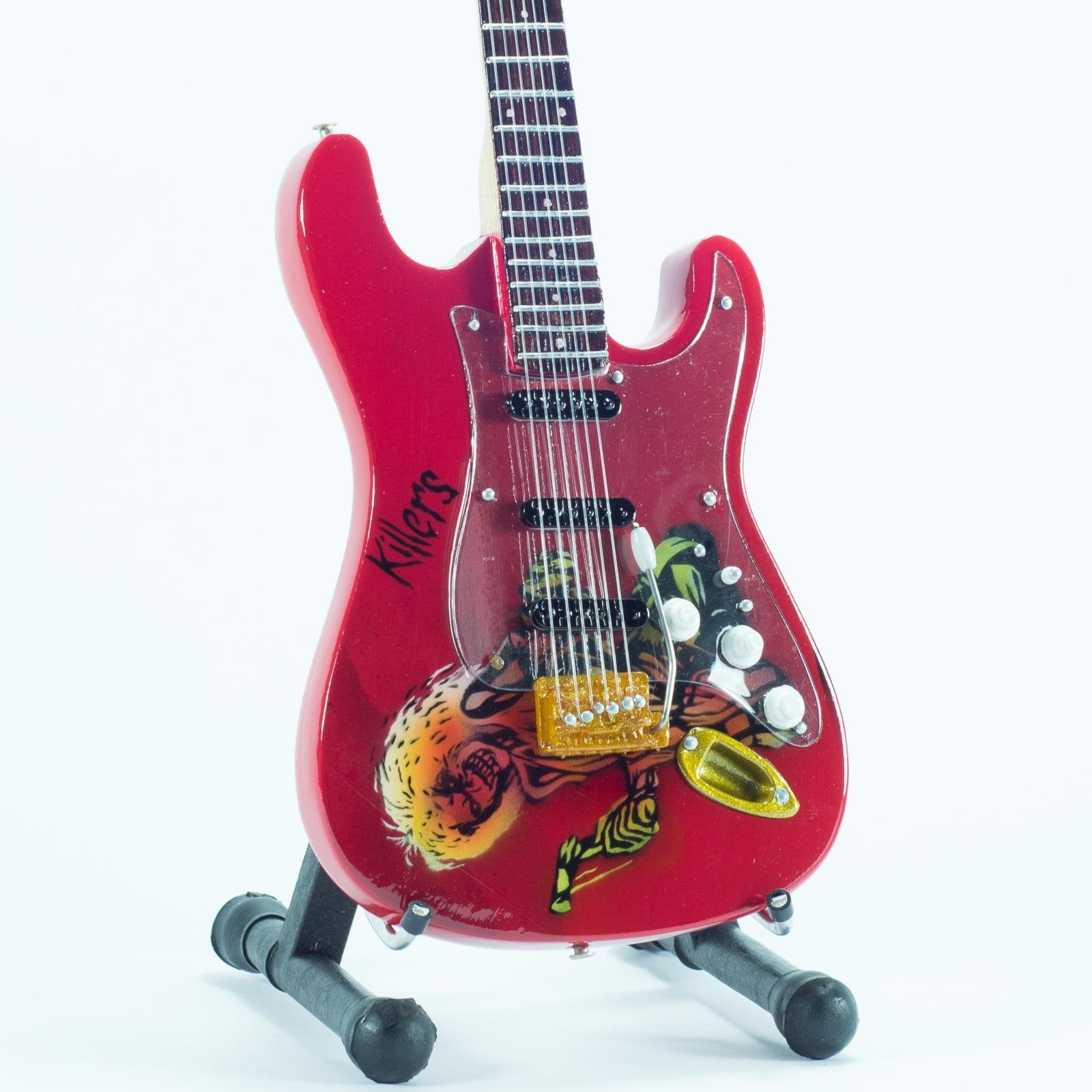 Mini guitar collection natural wood - Iron Maiden - Tribute - Eddie