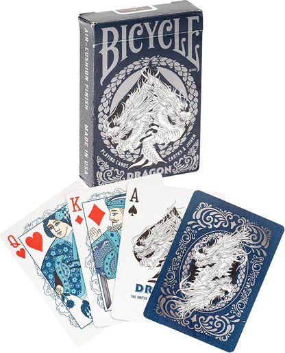 Bicycle Dragon Playing Cards - 1 Deck, Air Cushion Finish, Professional, Superb Handling & Durability, Great Gift For Card Collectors