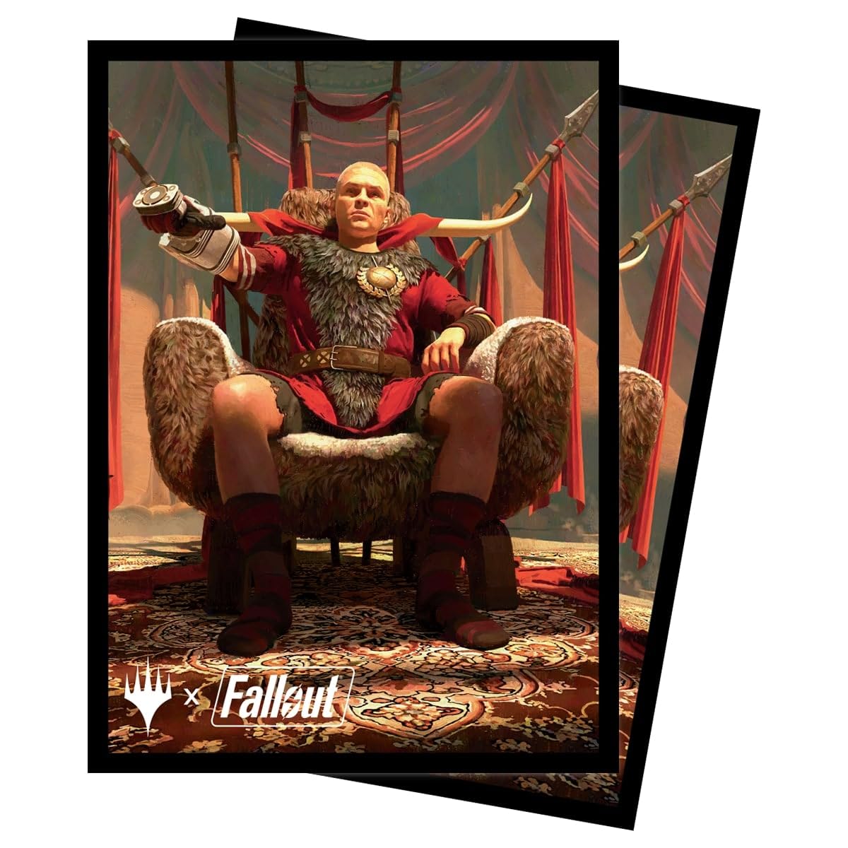 Ultra PRO - Fallout 100ct Deck Protector® Sleeves - Caesar, Legion’s Emperor - for Magic: The Gathering, Exclusive Protective Collectible Trading Card Game Artwork Sleeves Pack Ceasar, Legion's Emperor