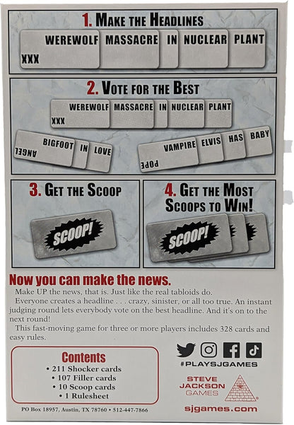 Tabloids by Steve Jackson Games, Party Games
