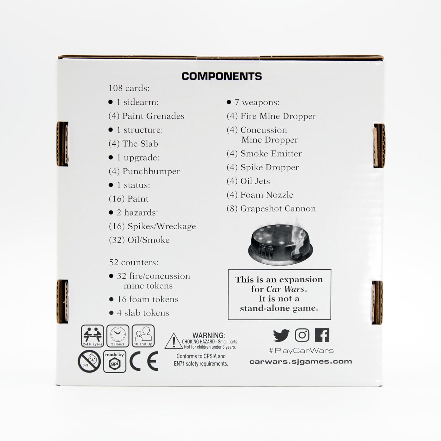 Steve Jackson Games Car Wars Dropped Weapons Pack, Expansion Strategy Card Game, for 2 to 4 Players and Ages 10+