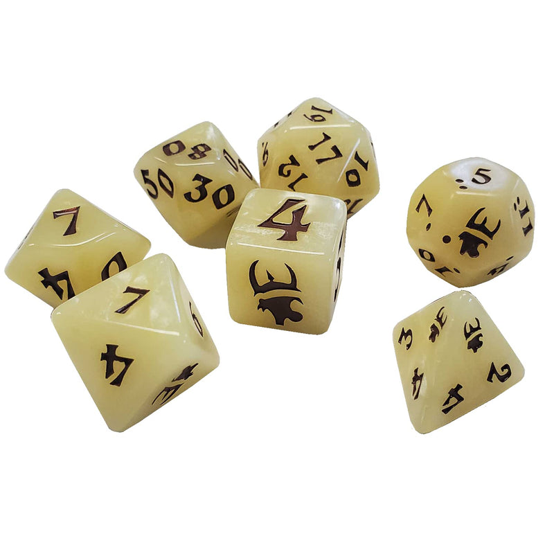 Steve Jackson Games Munchkin Polyhedral Dice Set (Tan/Brown