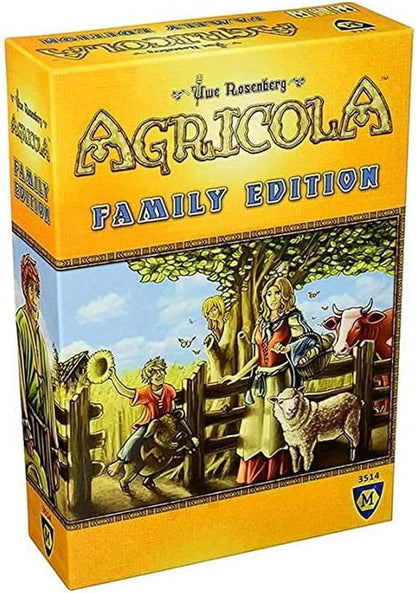 Agricola Board Game Family Edition Strategy Board Game Board Games for Adults and Kids Family Board Game Ages 8 and up 1-4 Players Average Playtime 45 Minutes Made by Lookout Games,Yellow