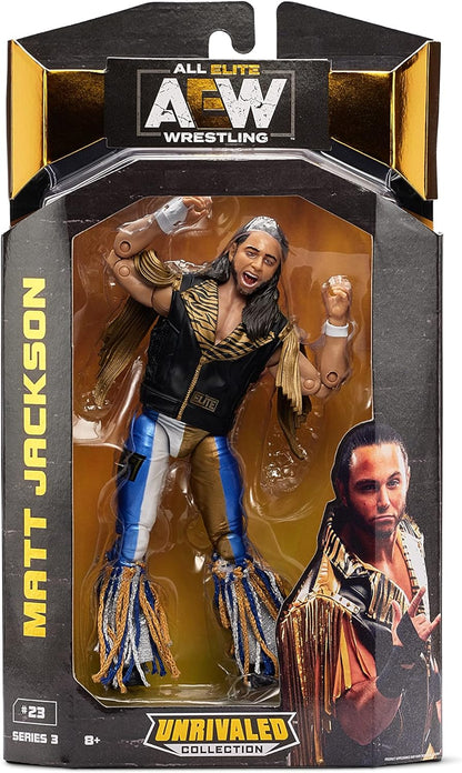 AEW AEW0022 Colección inigualable Matt Jackson-Figura de acción de 6.5 Pulgadas, Serie 3, Multicolor