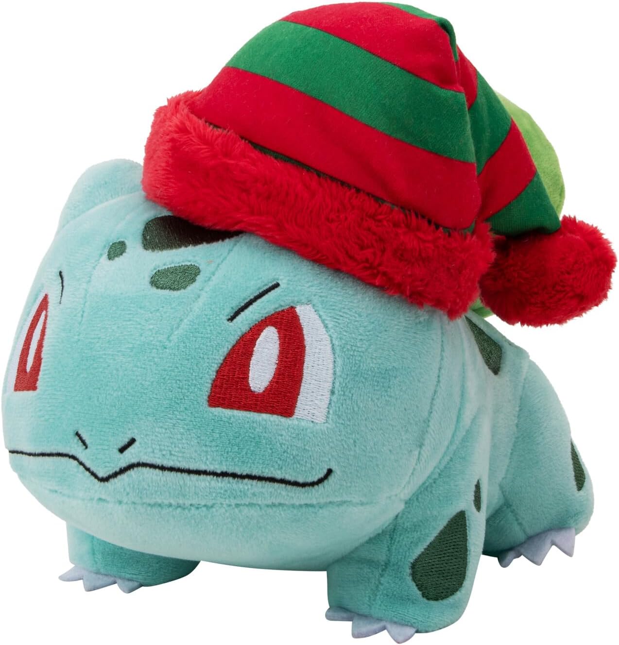Pokémon PKW - 8" Seasonal Plush (Holiday) Bulbasaur with Striped Hat - W4