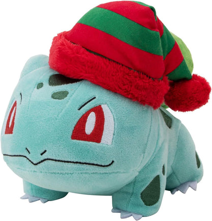Pokémon PKW - 8" Seasonal Plush (Holiday) Bulbasaur with Striped Hat - W4