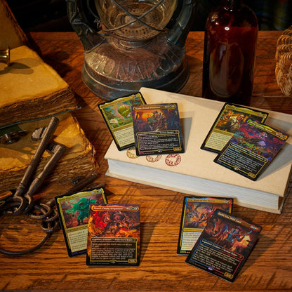Magic The Gathering Outlaws of Thunder Junction Commander Deck Bundle - Includes All 4 Decks (Quick Draw, Desert Bloom, Grand Larceny, and Most Wanted)