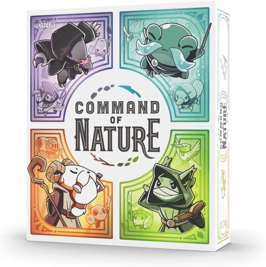 Unstable Games - Command of Nature Base Game - from The Creators of Unstable Unicorns - A Competitive Strategic Deck-Building Card Game for Kids, Teens, Adults