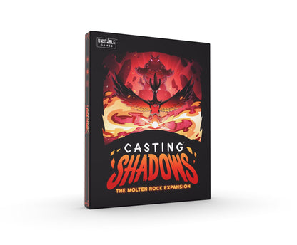 Unstable Games - Casting Shadows: Molten Rock Expansion - Designed to be added to your Casting Shadows Base Game - 2-6 Players - Ages 12+