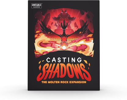 Unstable Games - Casting Shadows: Molten Rock Expansion - Designed to be added to your Casting Shadows Base Game - 2-6 Players - Ages 12+