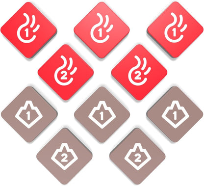 Unstable Games - Casting Shadows: Molten Rock Expansion - Designed to be added to your Casting Shadows Base Game - 2-6 Players - Ages 12+