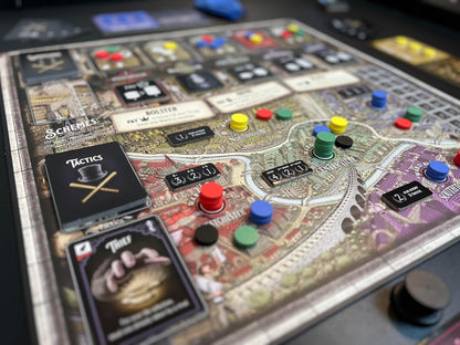 5 Wards Board Game | Competitive Strategy Game for Adults and Families | 2-5 Players, 60 Minutes, Ages 13+