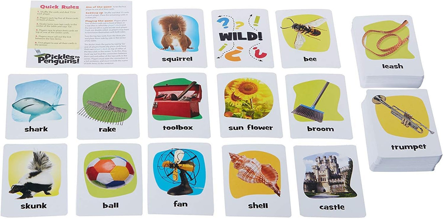 Outset Media Pickles to Penguins Travel Edition - The Quick Thinking Picture Linking Party Game