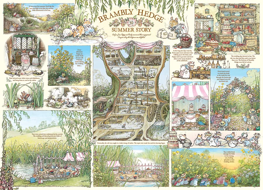 Cobble Hill- Historia de Verano Brambly Hedge Summer Story - Póster de Muestra Incluido (Cheatwell Games 40016
