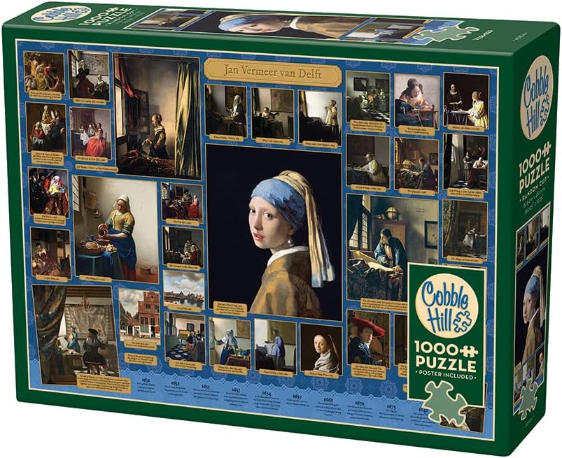 Cobble Hill 1000 Piece Puzzle Vermeer-Sample Poster Included