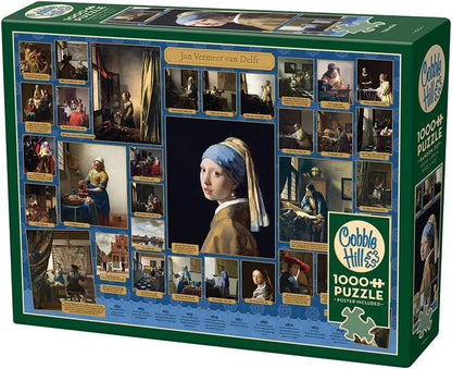 Cobble Hill 1000 Piece Puzzle Vermeer-Sample Poster Included