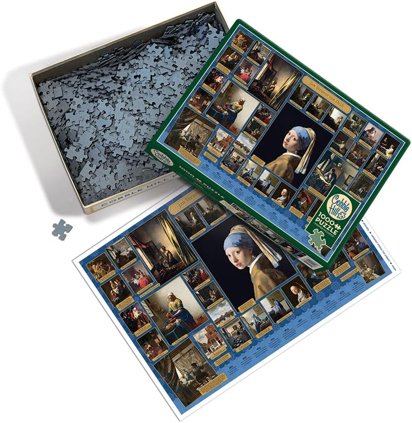 Cobble Hill 1000 Piece Puzzle Vermeer-Sample Poster Included