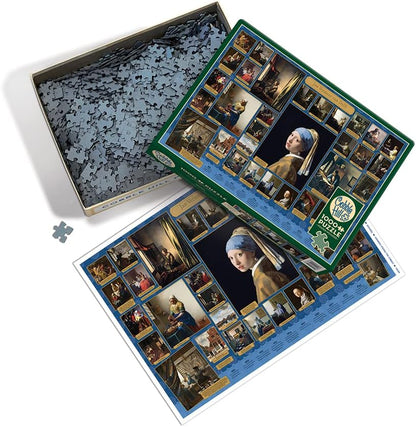Cobble Hill 1000 Piece Puzzle Vermeer-Sample Poster Included