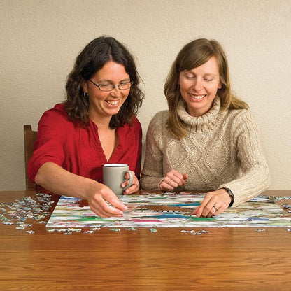 Cobble Hill 1000 Piece Puzzle - Teacups - Sample Poster Included